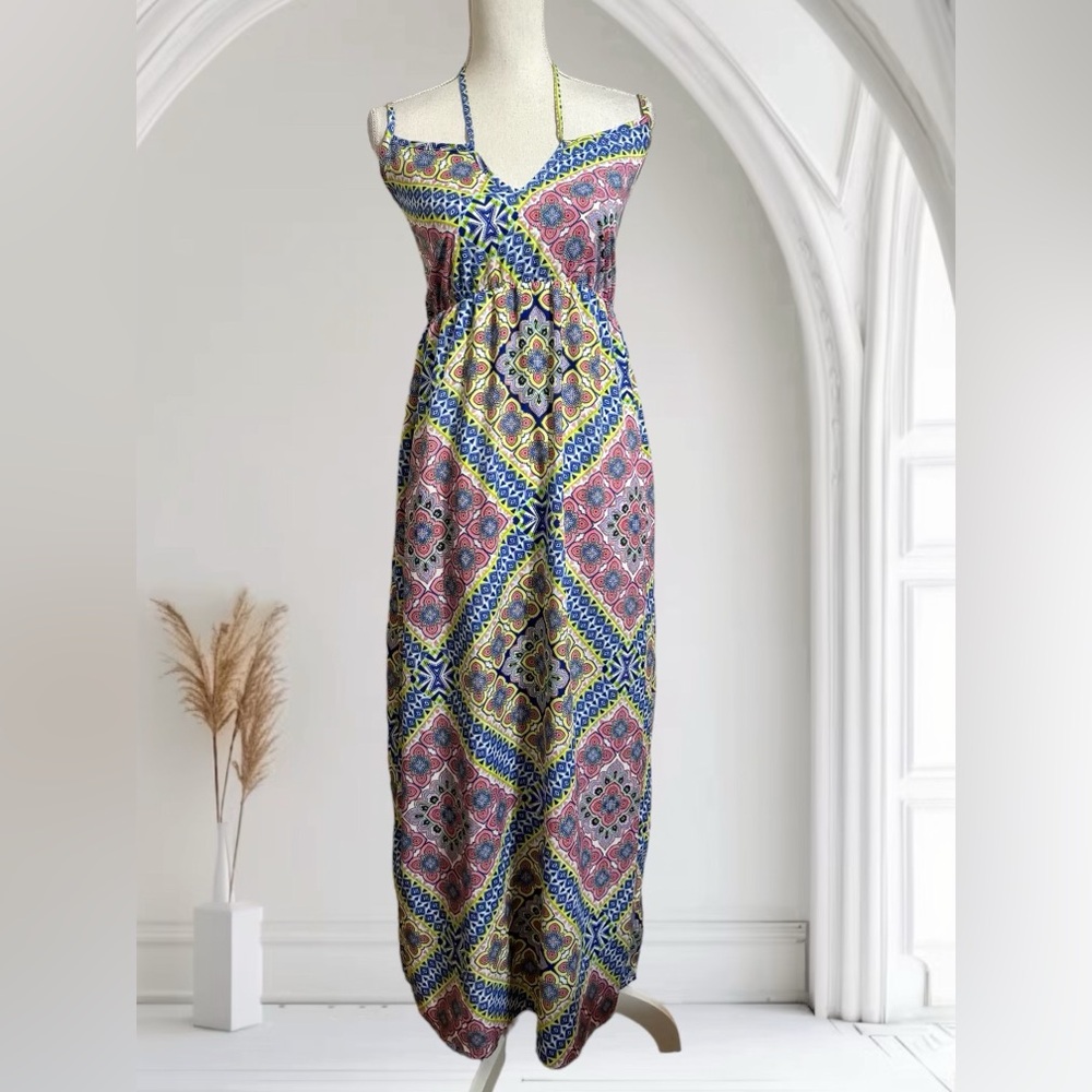 Multicolor Bohemian Maxi Dress